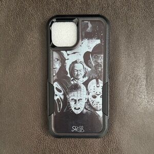 Black Horror-Themed Phone Case